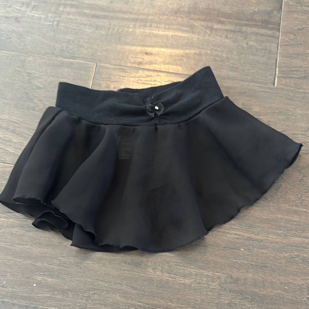 Black toddler capezio dance skirt